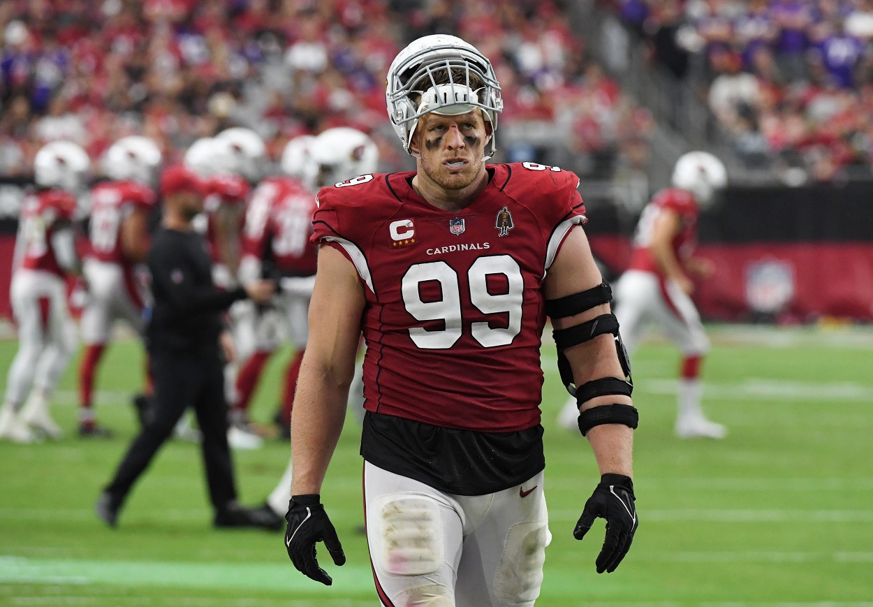 J.J. Watt means business against the Minnesota Vikings