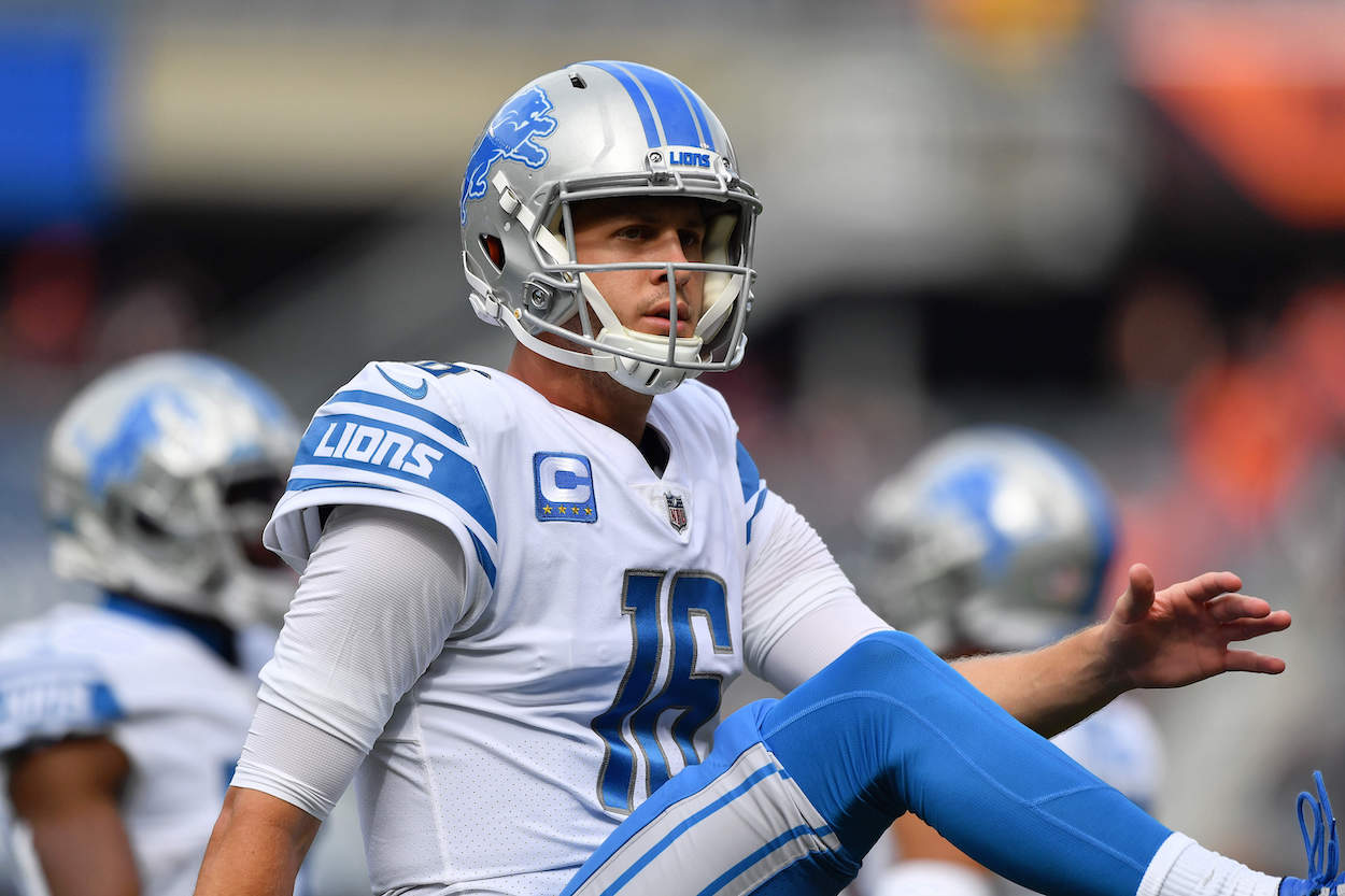 Detroit Lions QB Jared Goff during their Week 4 loss.