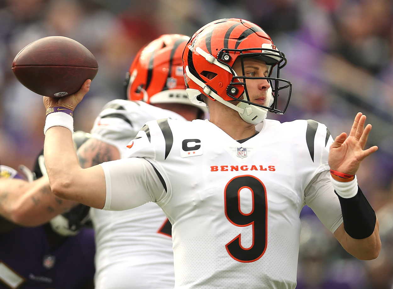 Cincinnati Bengals quarterback Joe Burrow in 2021.