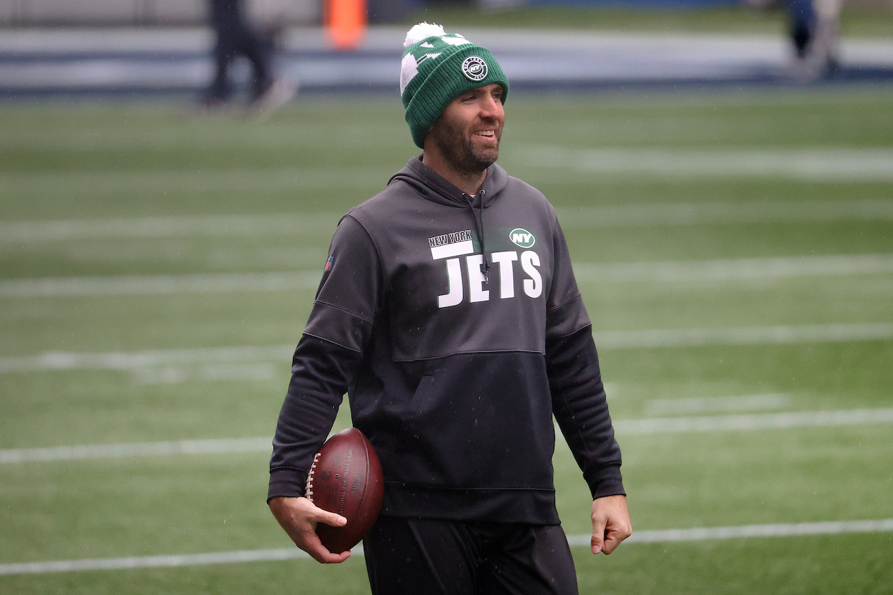 New York Jets QB Joe Flacco.
