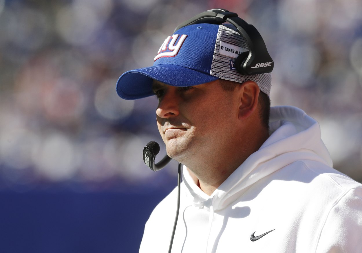 New York Giants head coach Joe Judge in 2021.