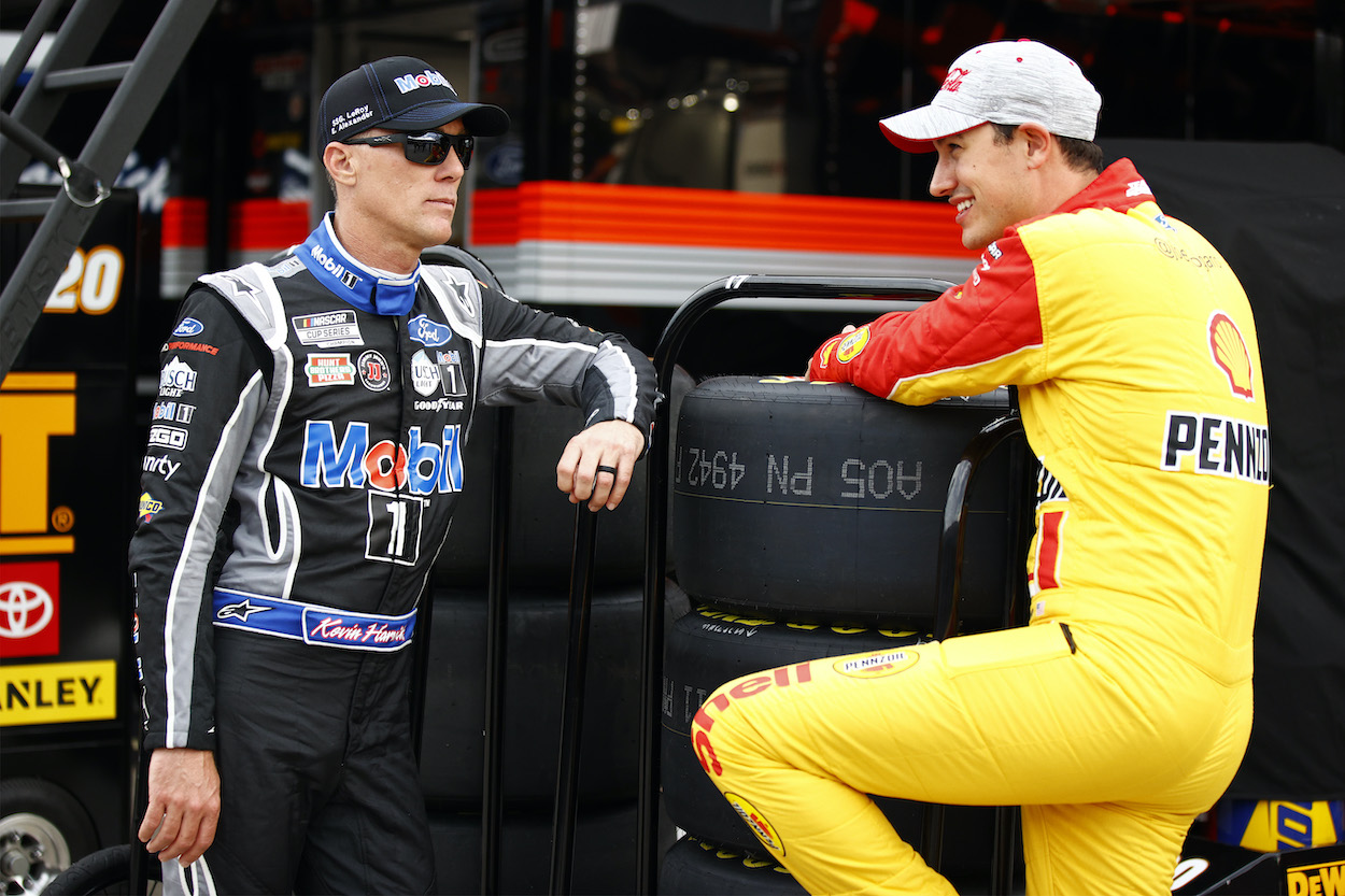 Kevin Harvick and Joey Logano talk