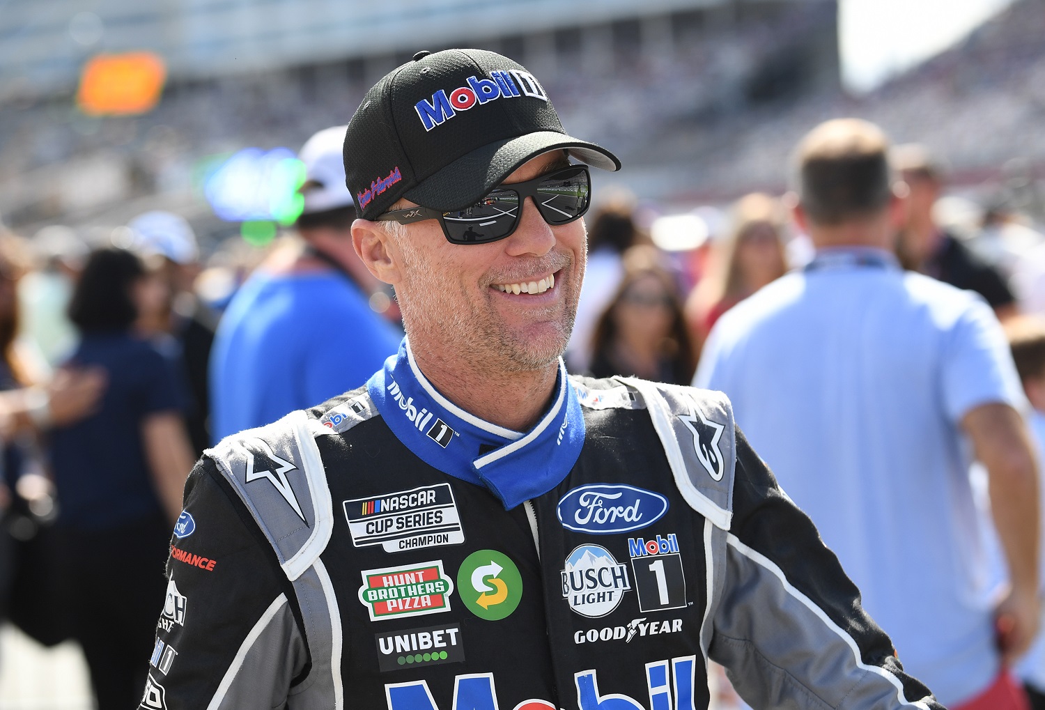 Kevin Harvick, driver of the No. 4 Ford, before the Bank of America Roval 400 NASCAR Cup Series playoff race on Oct, 10, 2021,at Charlotte Motor Speedway.