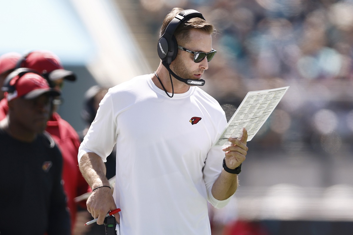 Arizona Cardinals head coach Kliff Kingsbury in October of 2021