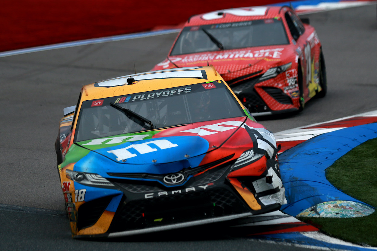 Kyle Busch drives at Roval
