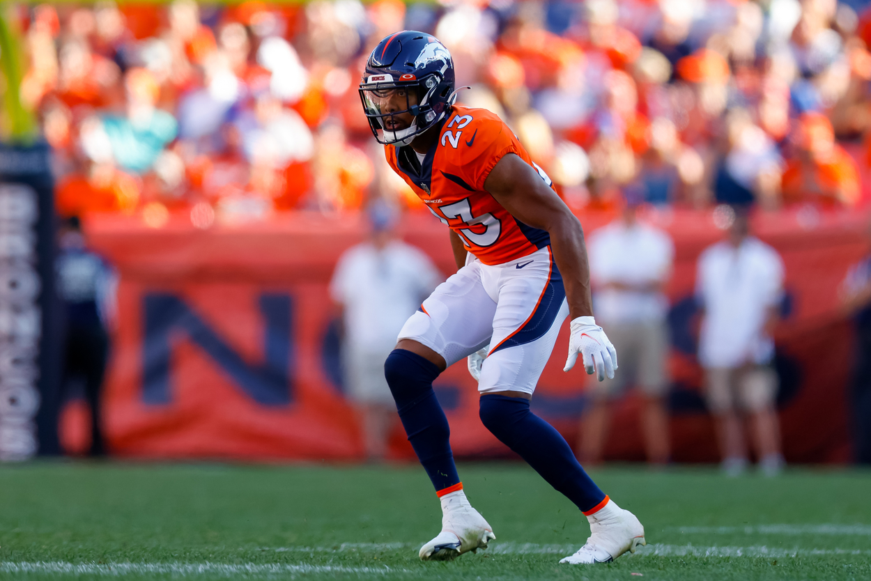 Denver Broncos cornerback Kyle Fuller in 2021.