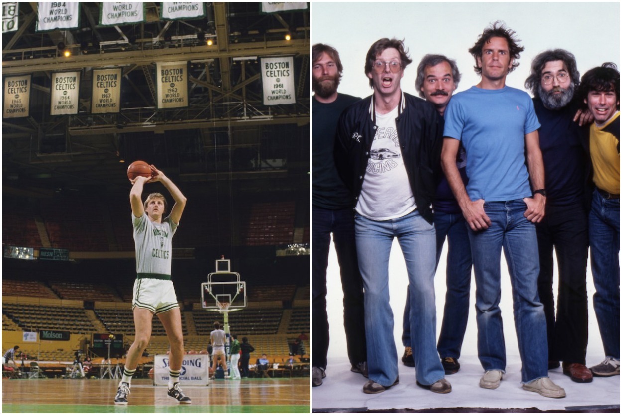 Larry Bird embarrassed Mickey Hart on the basketball court.