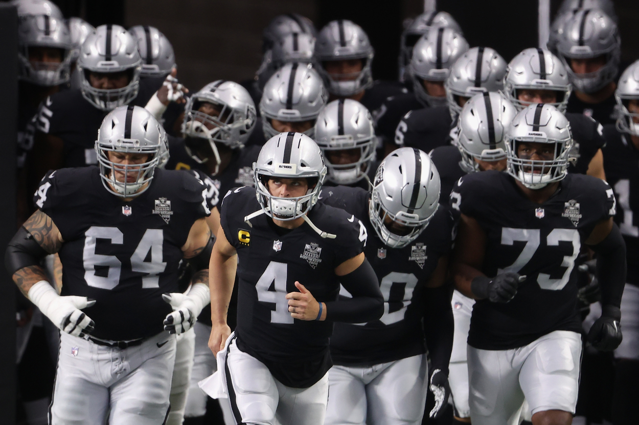 The Raiders during their first season in Las Vegas after moving from Oakland in 2020.