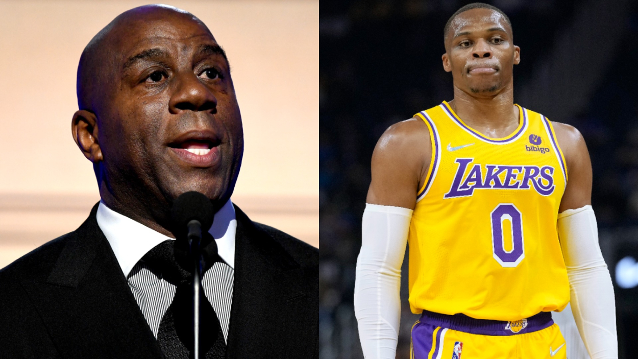NBA legend Magic Johnson and Los Angeles Lakers superstar Russell Westbrook.