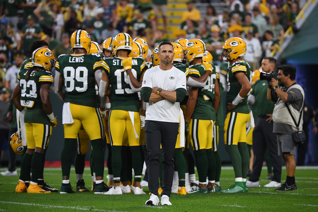 Green Bay Packers' head coach Matt LaFleur