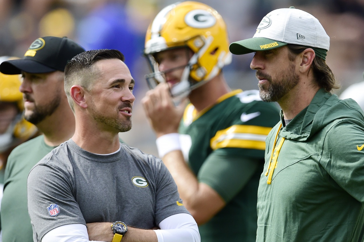 Matt LaFleur and QB Aaron Rodgers