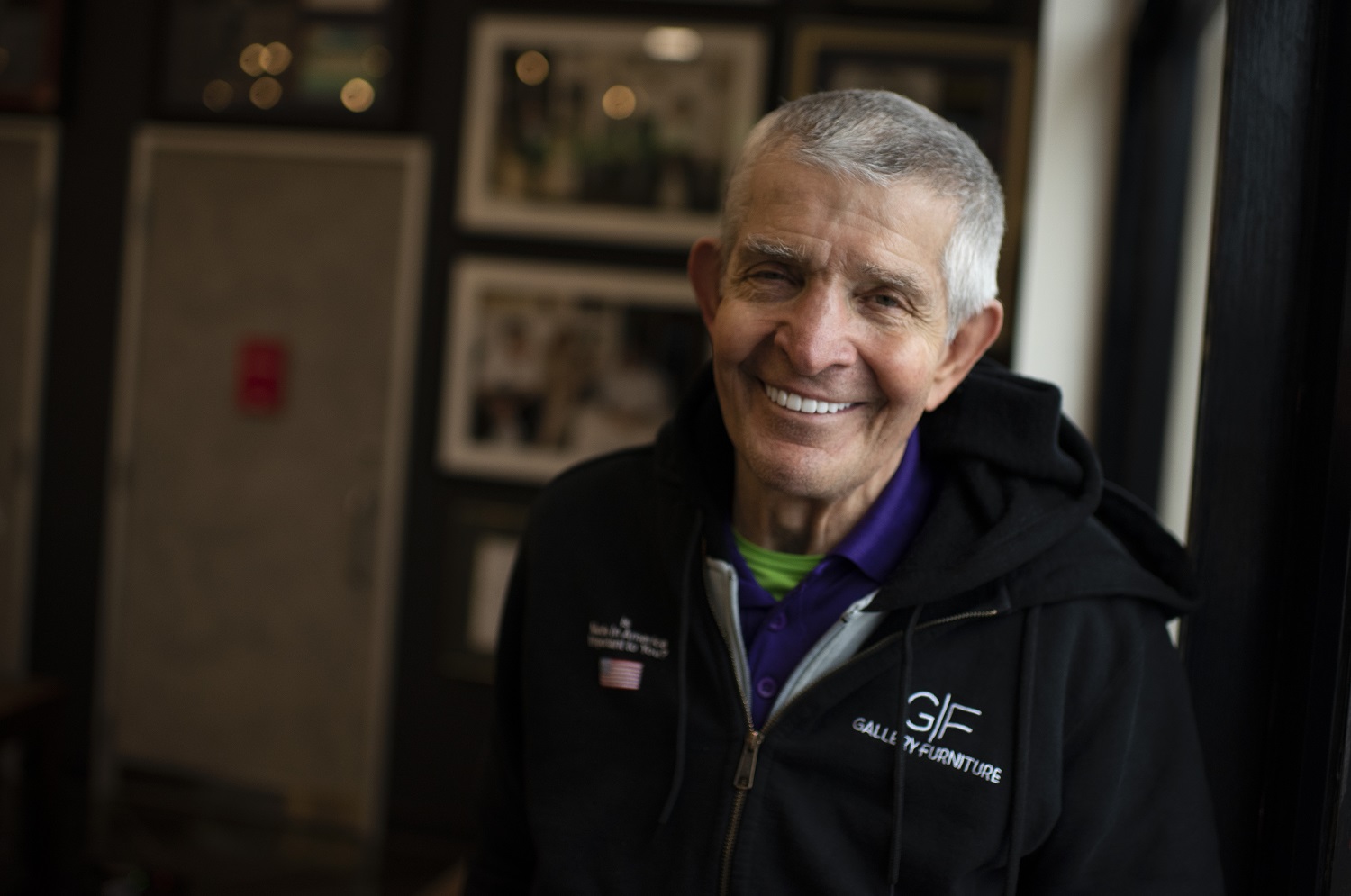 Houston businessman Jim McIngvale, known as 'Mattress Mack,'  poses for a portrait at his Gallery Furniture store in Houston. | Mark Felix for The Washington Post via Getty Images