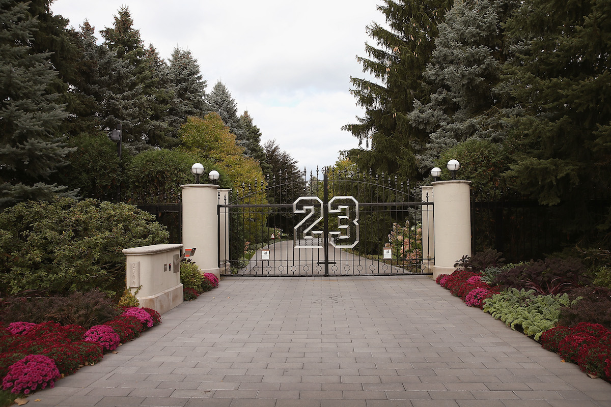 Michael Jordan's Chicago home's entrance bears the number 23
