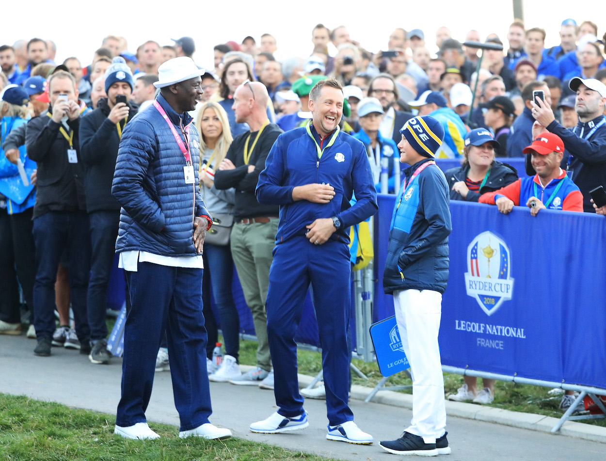 Michael Jordan has always been intimidated by Ian Poulter.