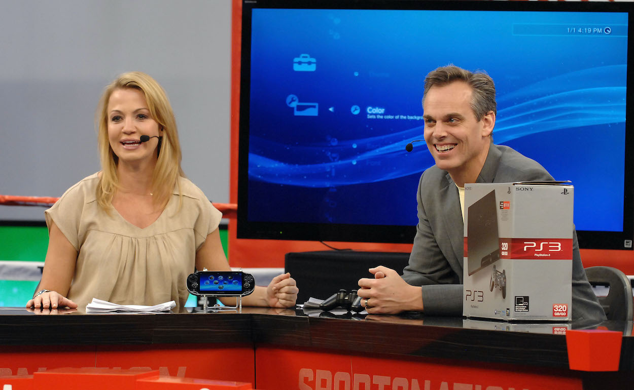 Michelle Beadle and Colin Cowherd broadcast show