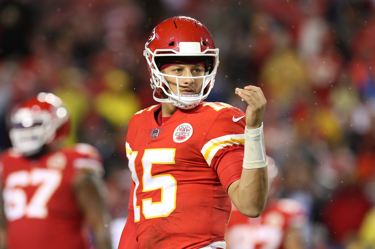 Kansas City Chiefs quarterback Patrick Mahomes in 2021.