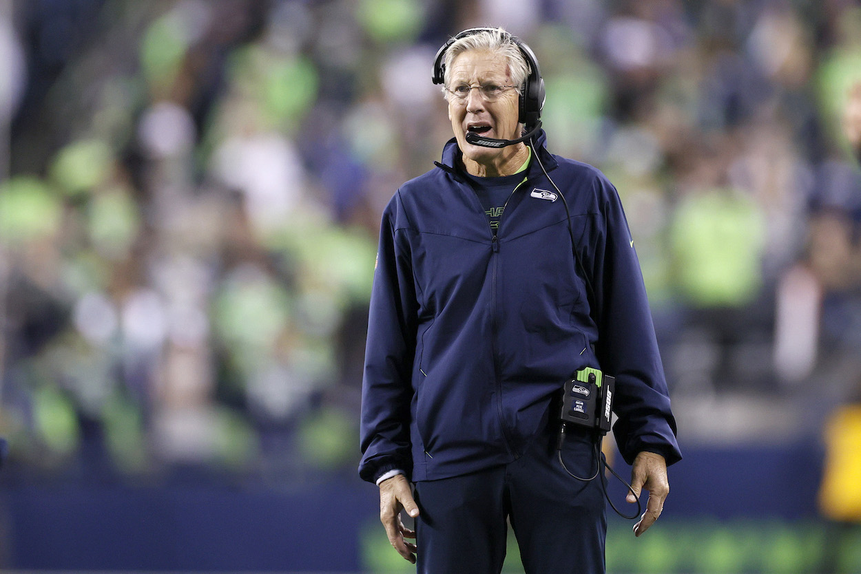 Seahawks head coach Pete Carroll during their Week 5 loss.