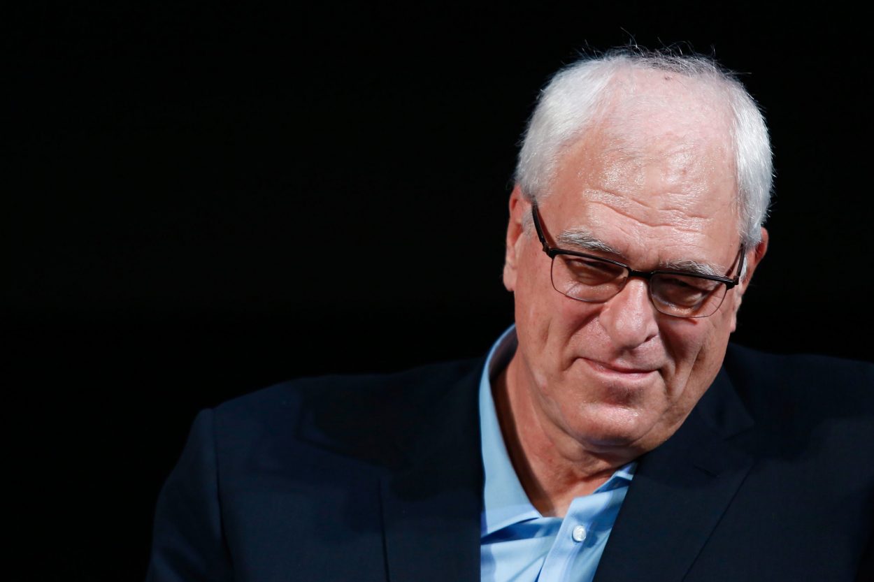 Former Chicago Bulls and LA Lakers head coach Phil Jackson at a film festival in 2017