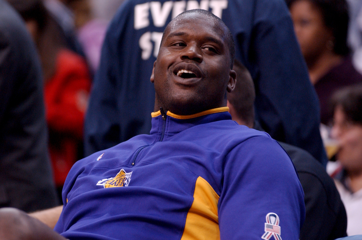 NBA legend Shaquille O'Neal during his Lakers tenure in 2002.