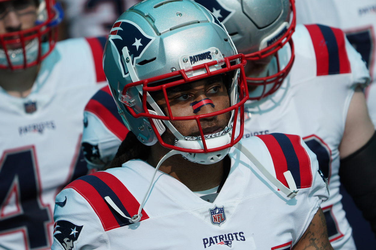 New England Patriots cornerback Stephon Gilmore, who now plays for the Carolina Panthers, in 2020.