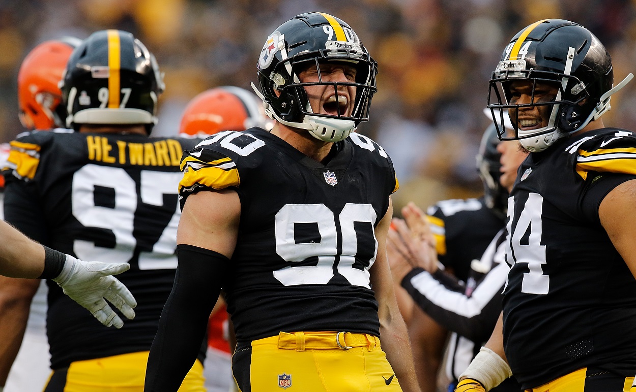 T.J. Watt celebrates a big play