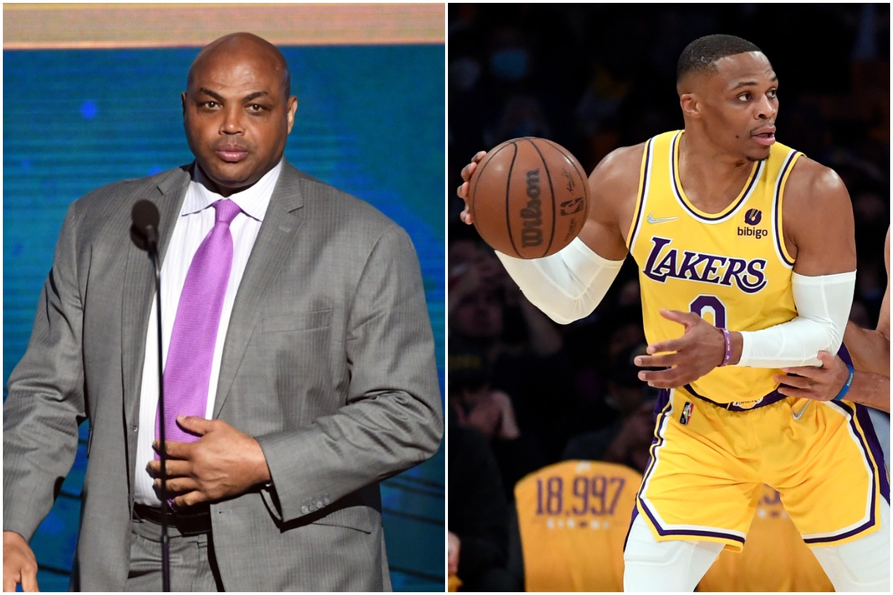 Charles Barkley gives his advice to Los Angeles Lakers guard Charles Barkley.