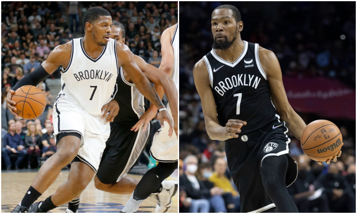 Joe Johnson doesn't want to be forgotten when the Brooklyn Nets invariably retire the No. 7 jersey of Kevin Durant