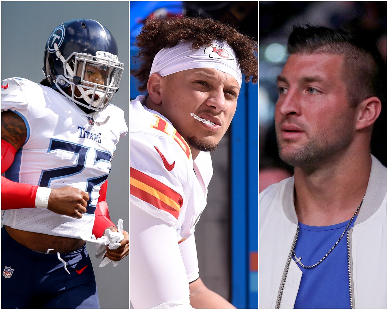 Tim Tebow Drops Massive Truth Bomb When Asked to Choose Between Patrick Mahomes and Derrick Henry Ahead of Titans-Chiefs Clash