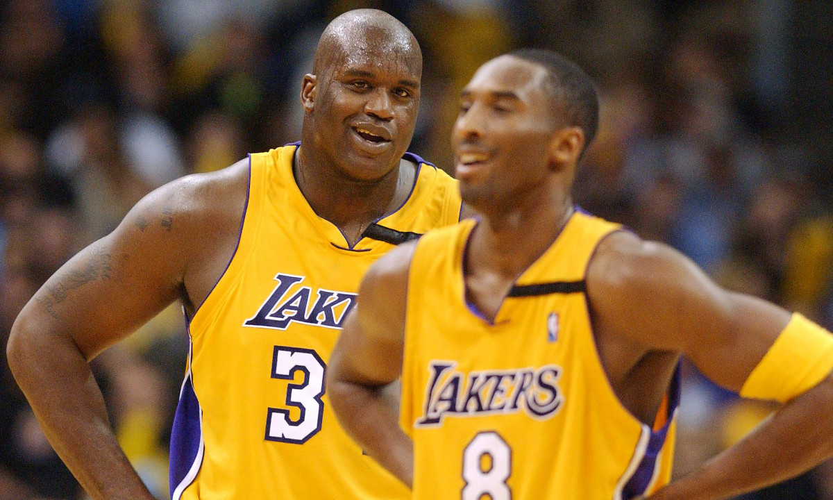 Shaquille O'Neal got emotional when remembering the late Kobe Bryant during the reveal of the NBA's 75th-anniversary team
