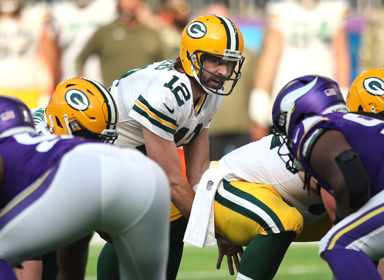 Packers QB Aaron Rodgers.