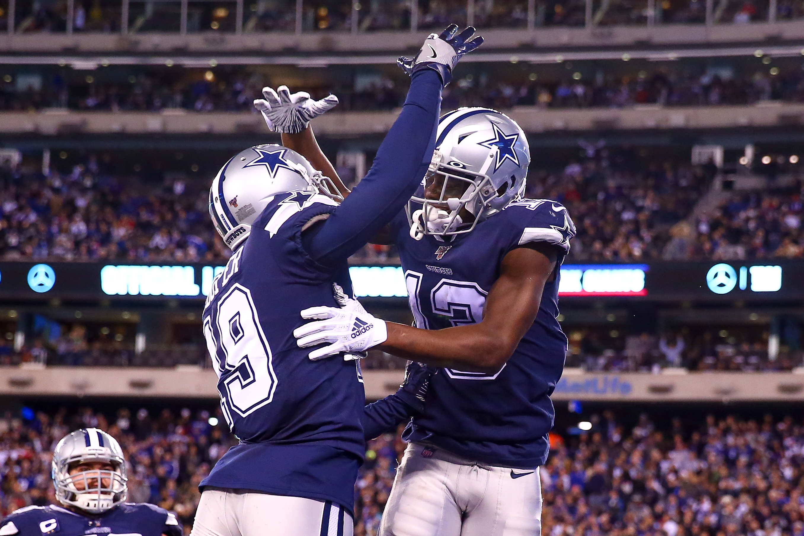 Cowboys receivers Amari Cooper and Michael Gallup celebrate a touchdown