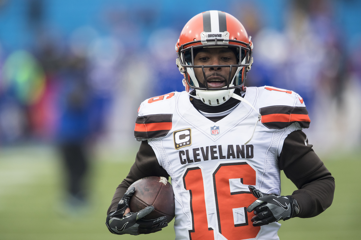 Browns WR Andrew Hawkins in action during an NFL game