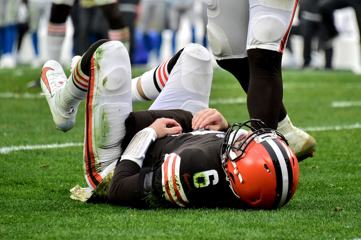 Browns QB Baker Mayfield.