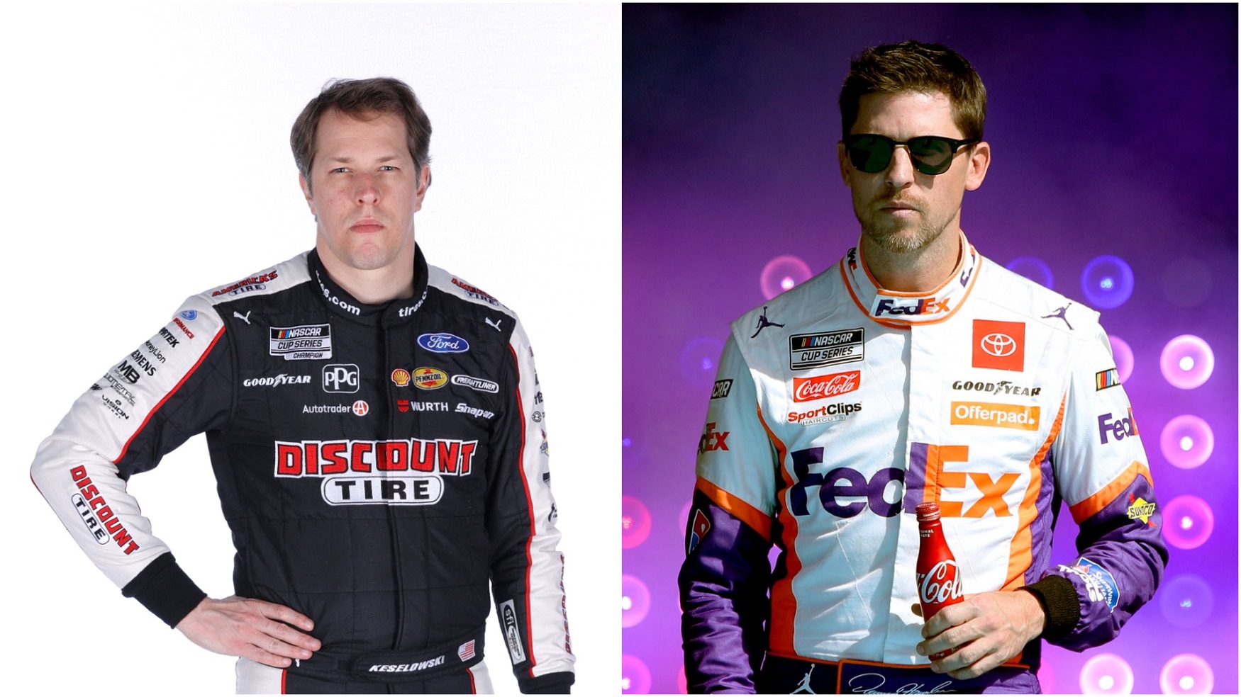 Brad Keselowski and Denny Hamlin have feuded in the past over incidents in NASCAR Cup and Xfinity races. Now, however, Hamlin suggests Roush Fenway made a wise move by bringing Keselowski in as a co-owner.
