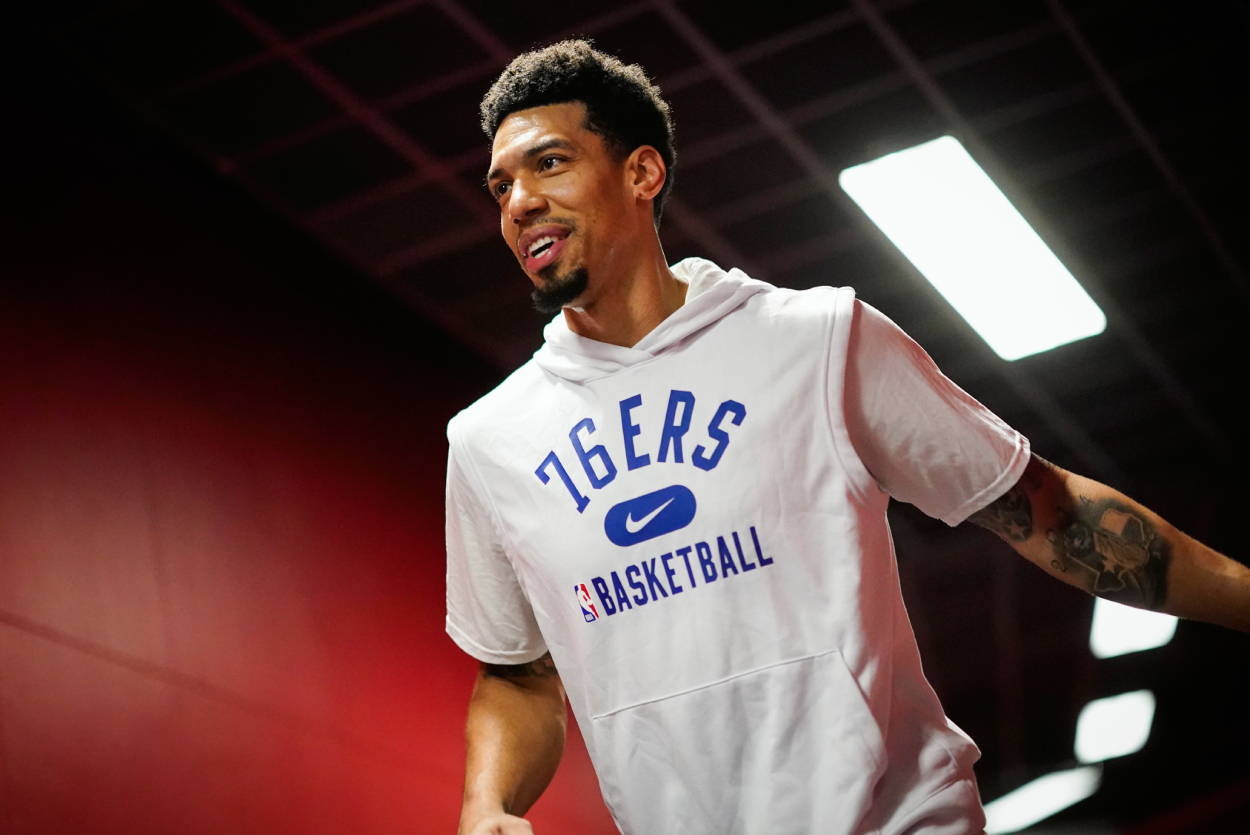 NBA player Danny Green before a preseason game between the Philadelphia 76ers and Toronto Raptors.