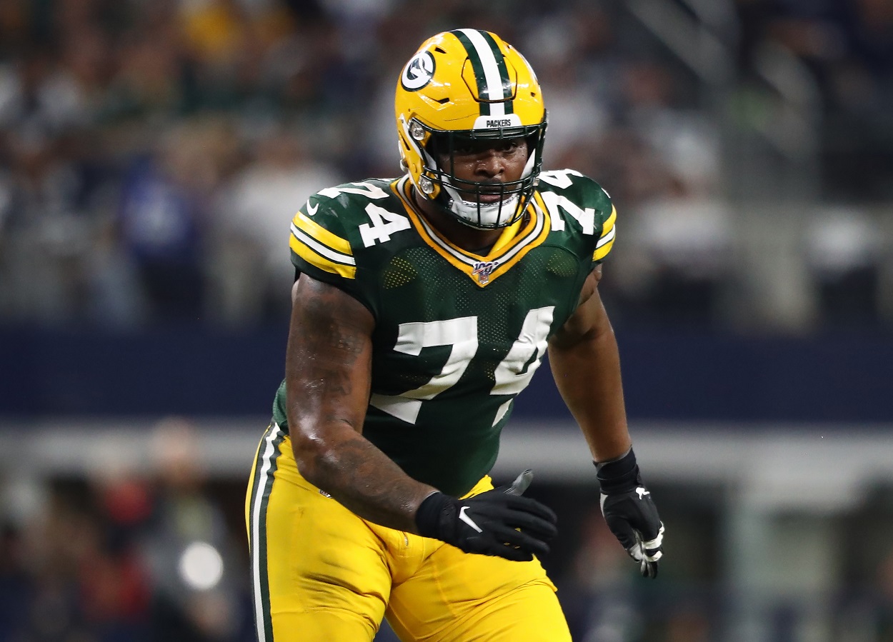 Elgton Jenkins of the Green Bay Packers