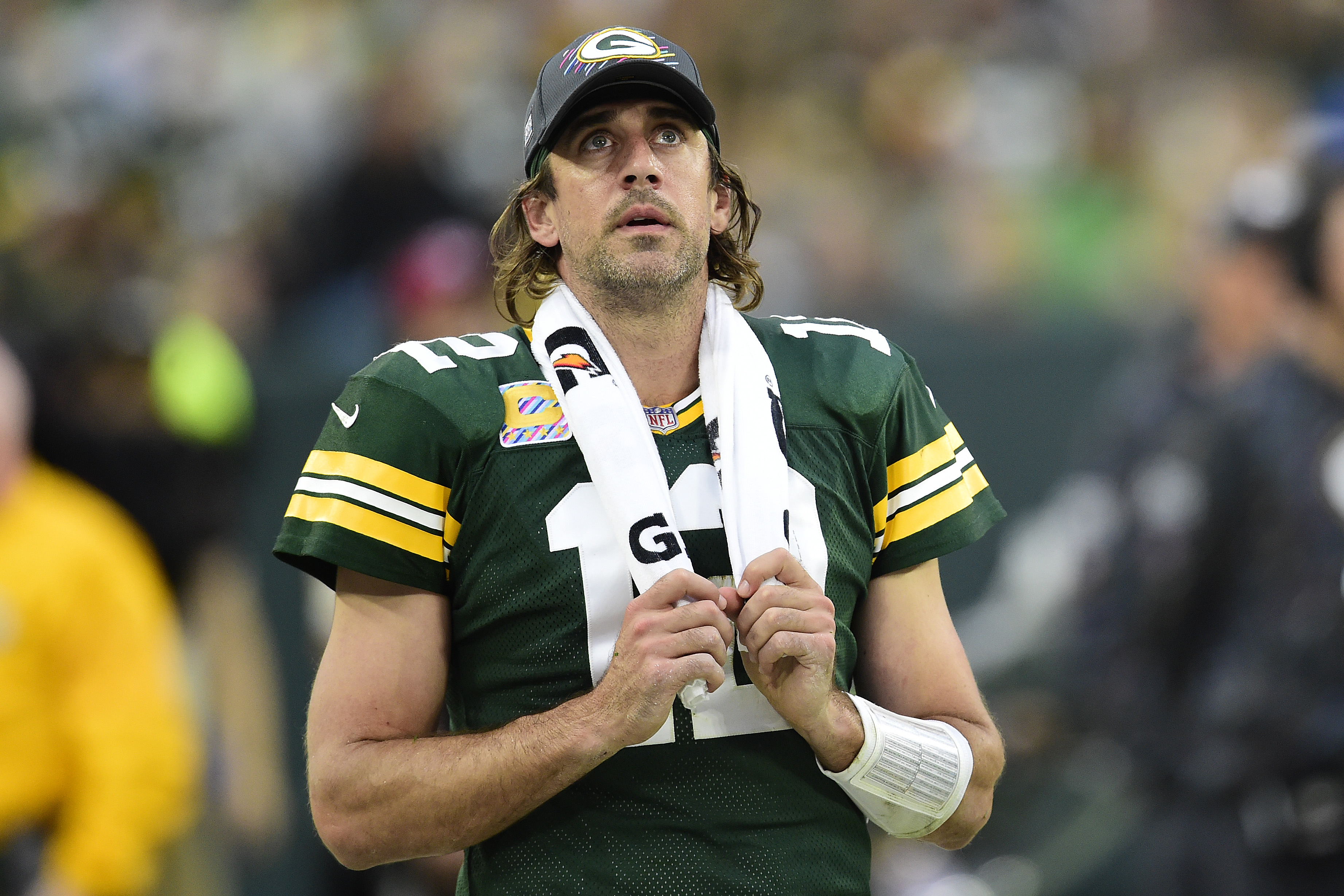 Green Bay Packers QB Aaron Rodgers.