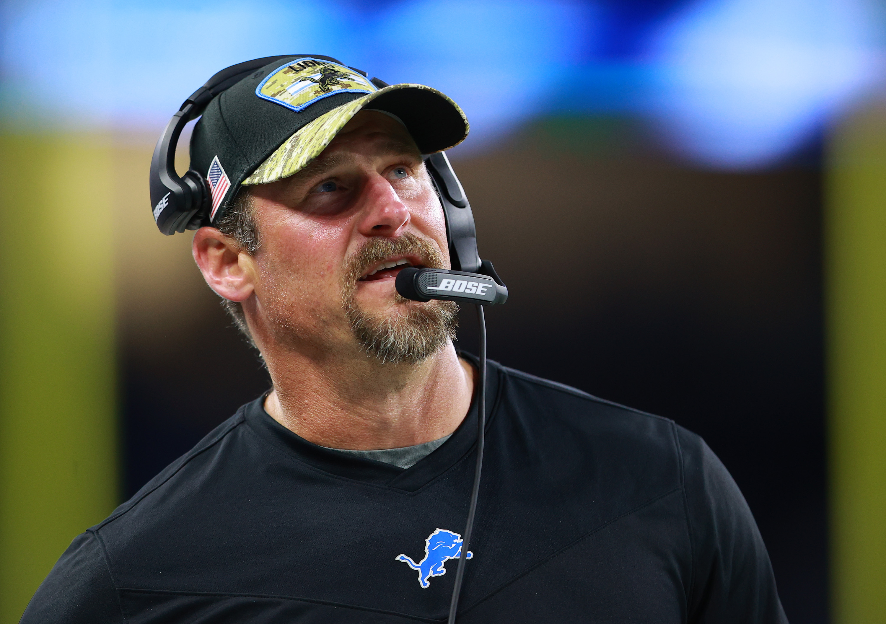 Detroit Lions HC Dan Campbell in October 2021.