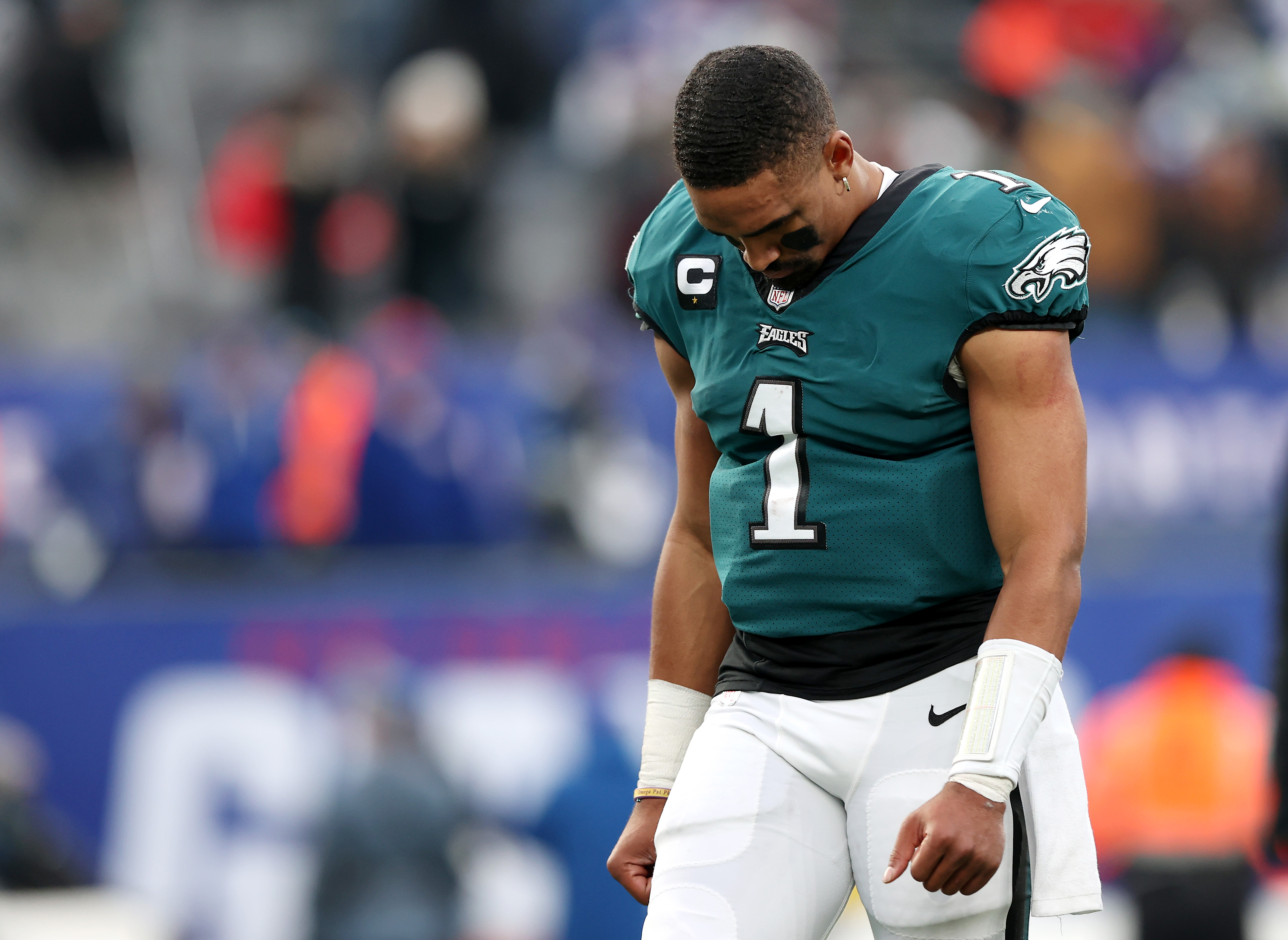 Eagles QB Jalen Hurts vs. Giants.