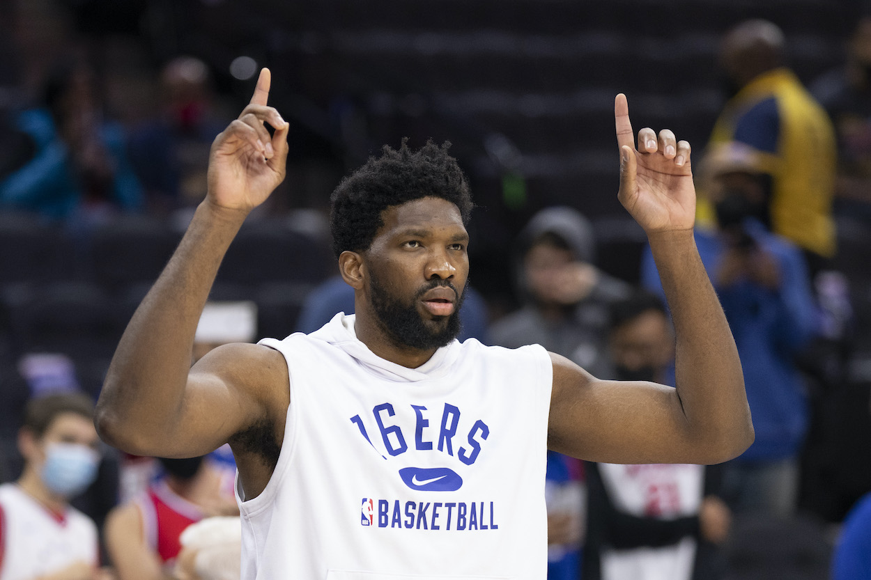 Joel Embiid received some uplifting news about his injured knee.