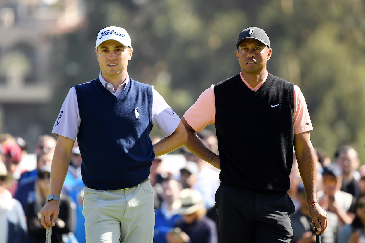 Justin Thomas has been spending a ton of time with Tiger Woods.