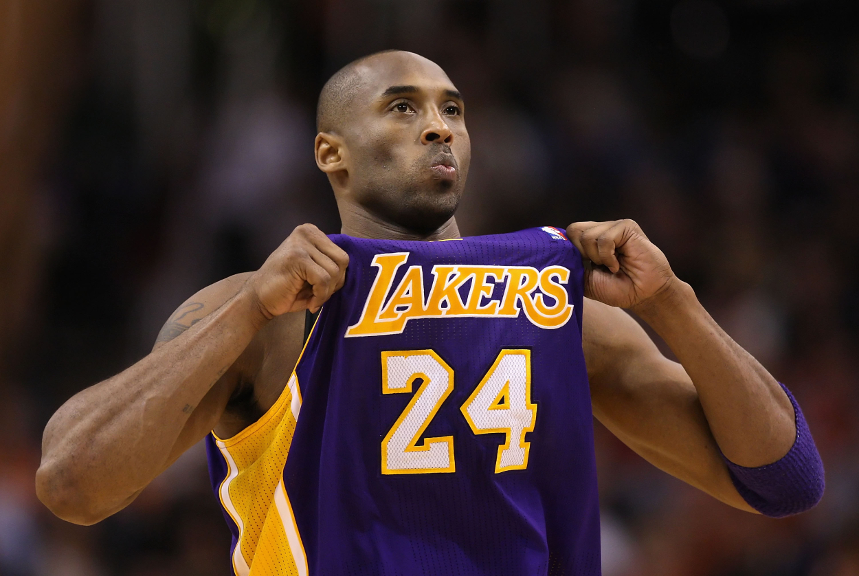 Los Angeles Lakers legend Kobe Bryant during a game against the Suns in 2012.