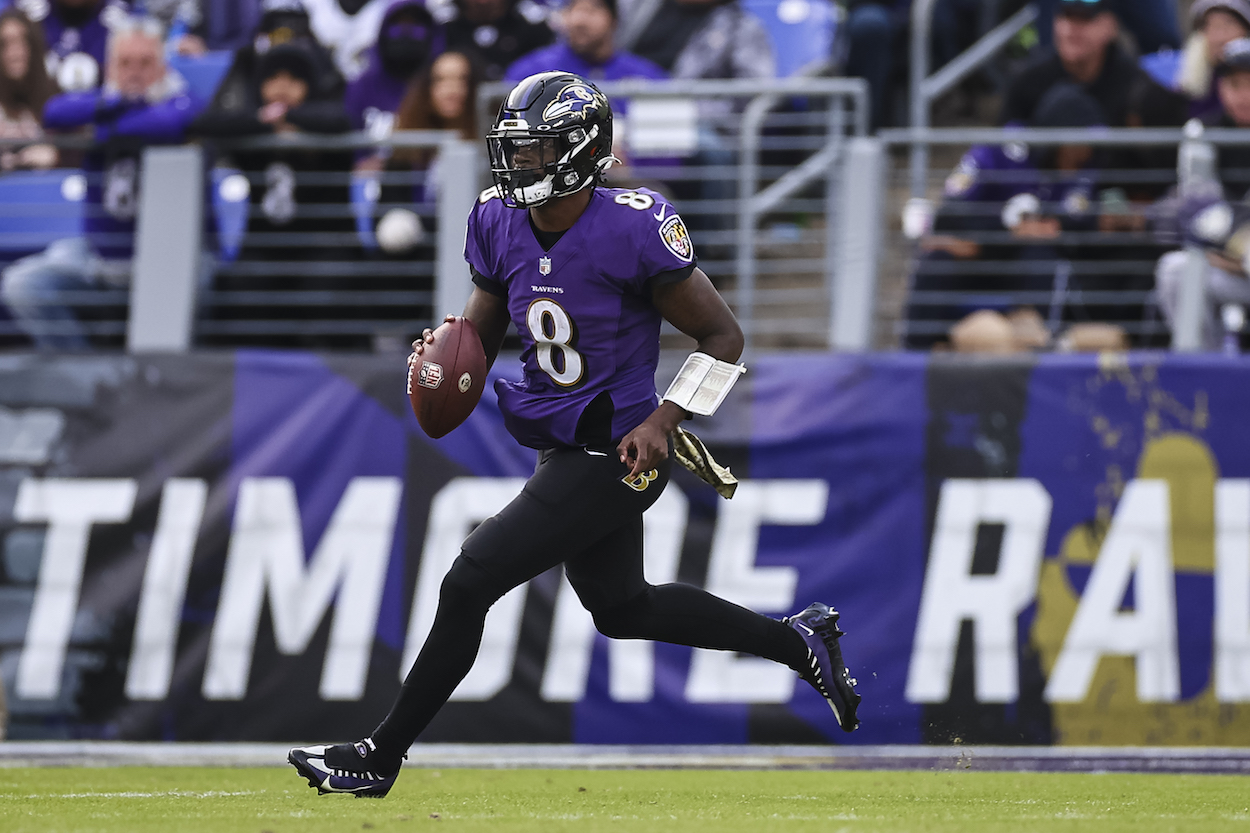 Ravens QB Lamar Jackson .