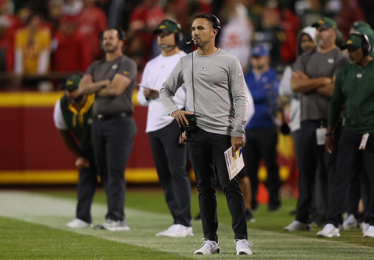 Matt LaFleur, head coach of the Green Bay Packers