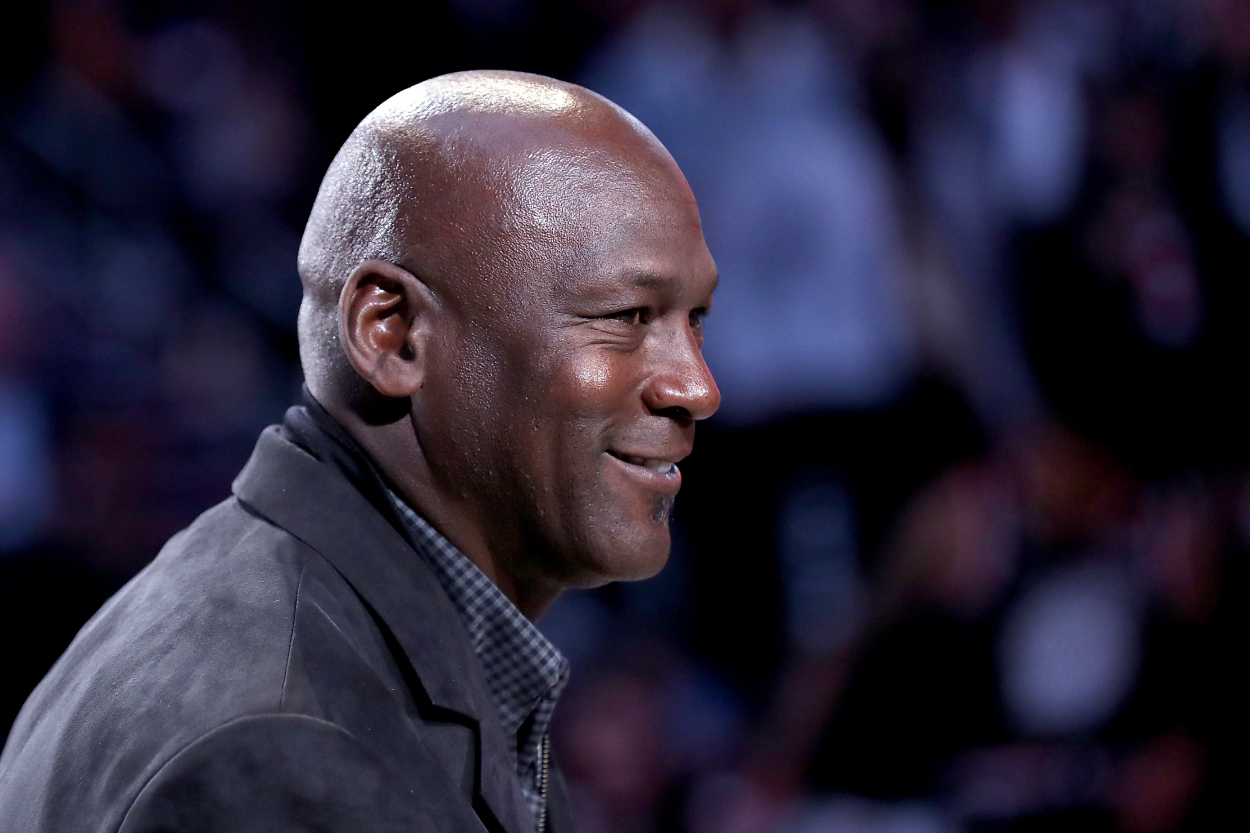 Michael Jordan during NBA All-Star Weekend in Charlotte, North Carolina in 2019.