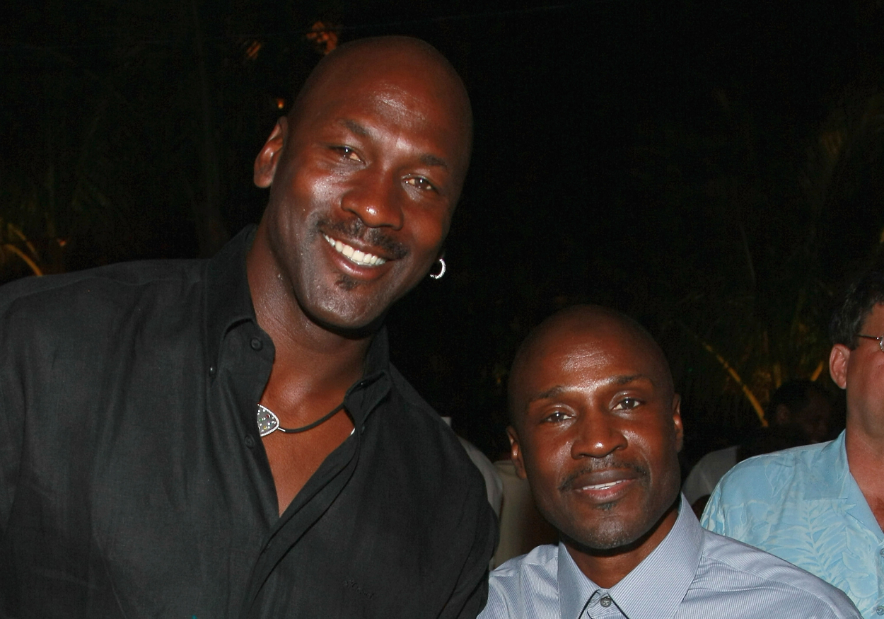 NBA legend and Charlotte Hornets governor Michael Jordan and his brother Larry Jordan in 2007.