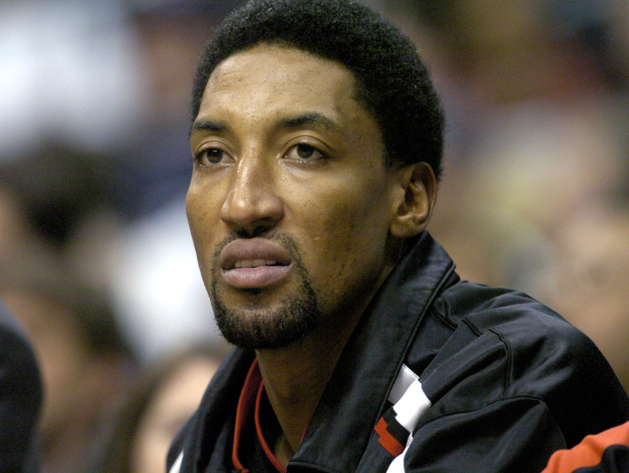 Chicago Bulls and NBA legend Scottie Pippen during a game in 2004.