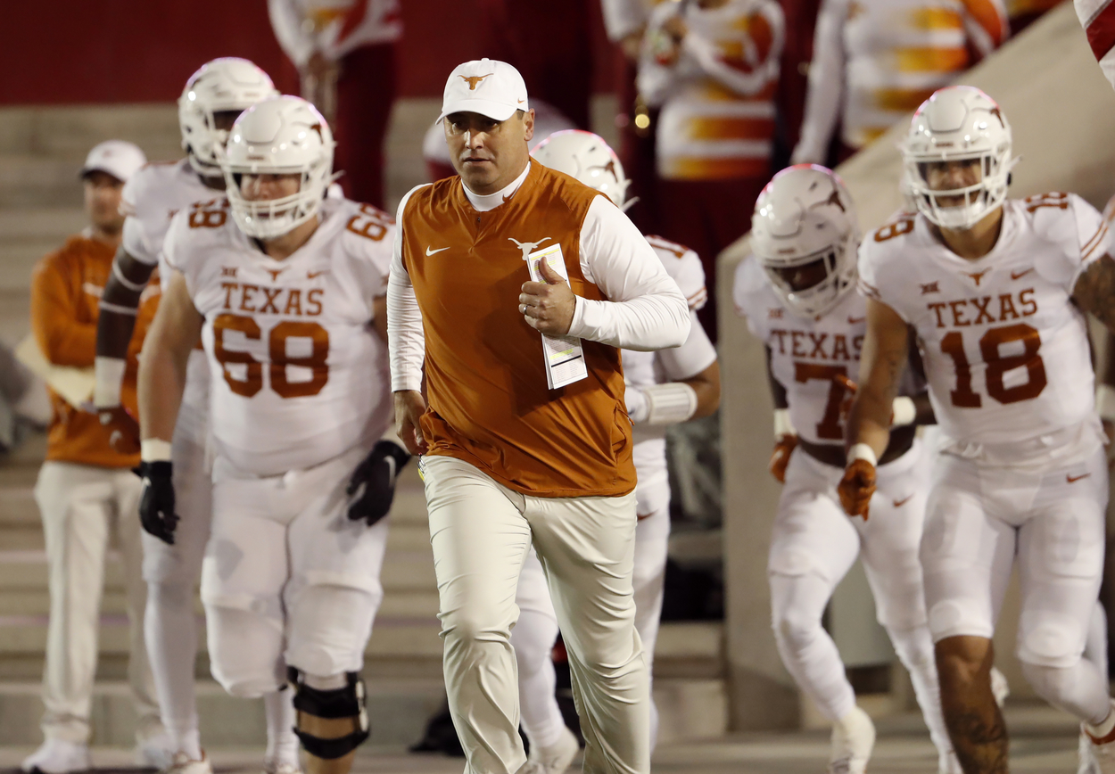 Texas Longhorns head coach Steve Sarkisian in 2021.
