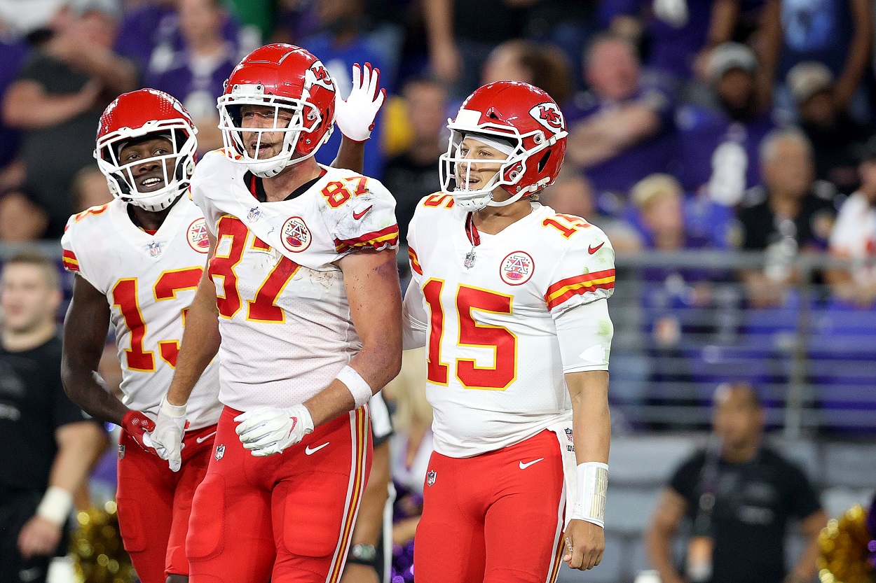 Travis Kelce and Patrick Mahomes of the KC Chiefs 