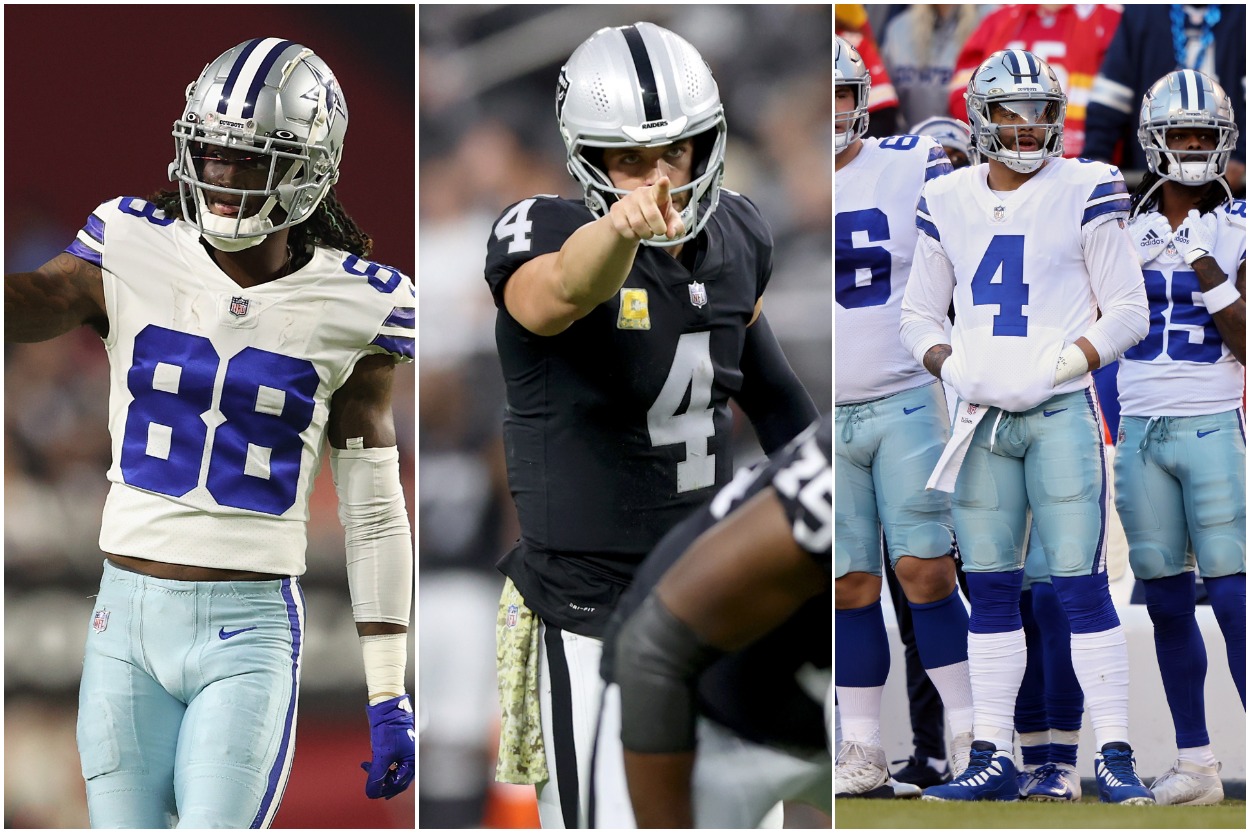 Derek Carr and the Raiders face Dak Prescott and Cowboys on Thanksgiving.
